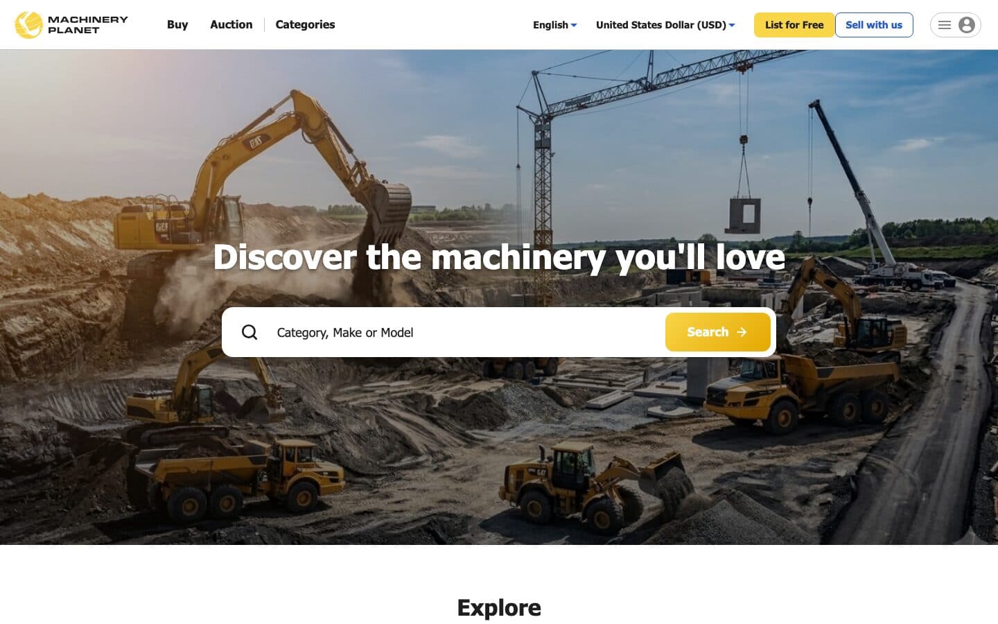 Machinery Planet — global marketplace for heavy equipment